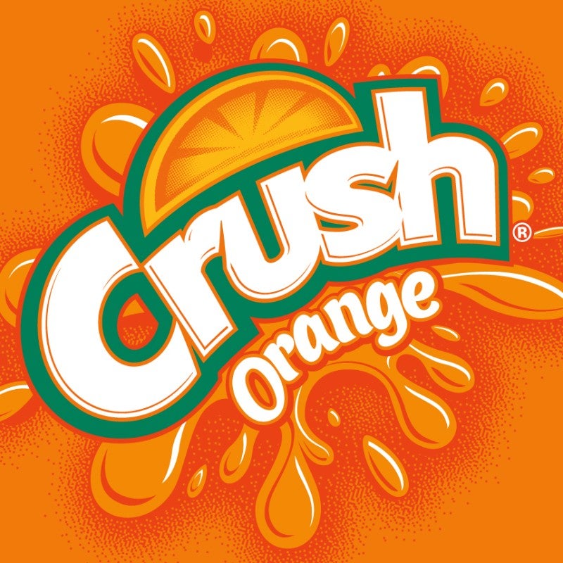 Orange Crush Can Crushed